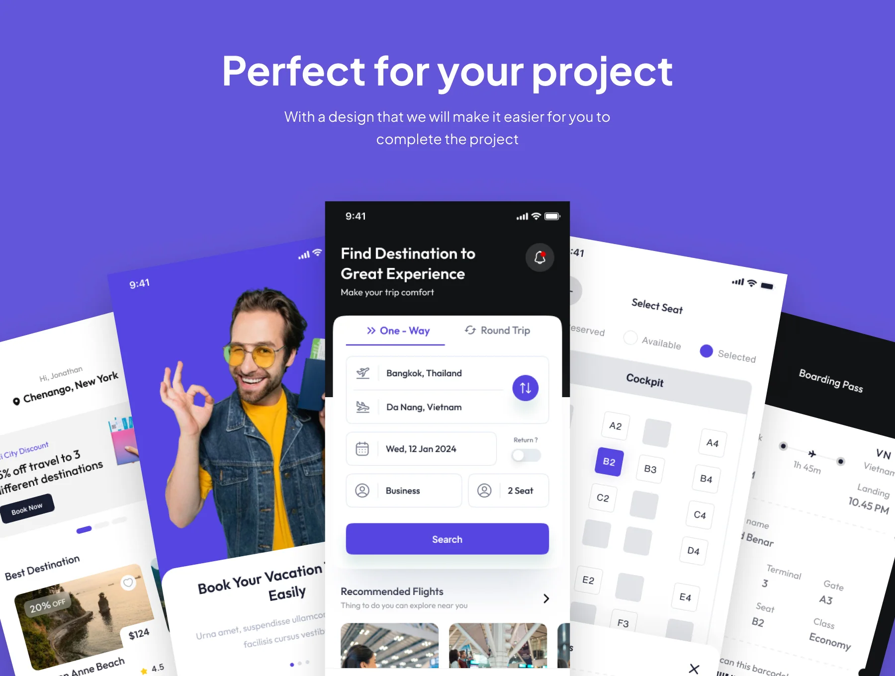 WingWander - Flight Booking App Ui Kits 4