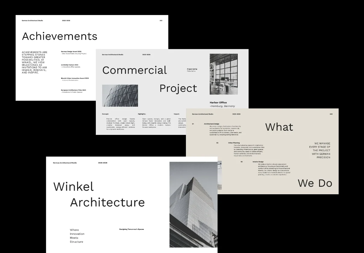 Winkel - Architecture Pitch Deck
