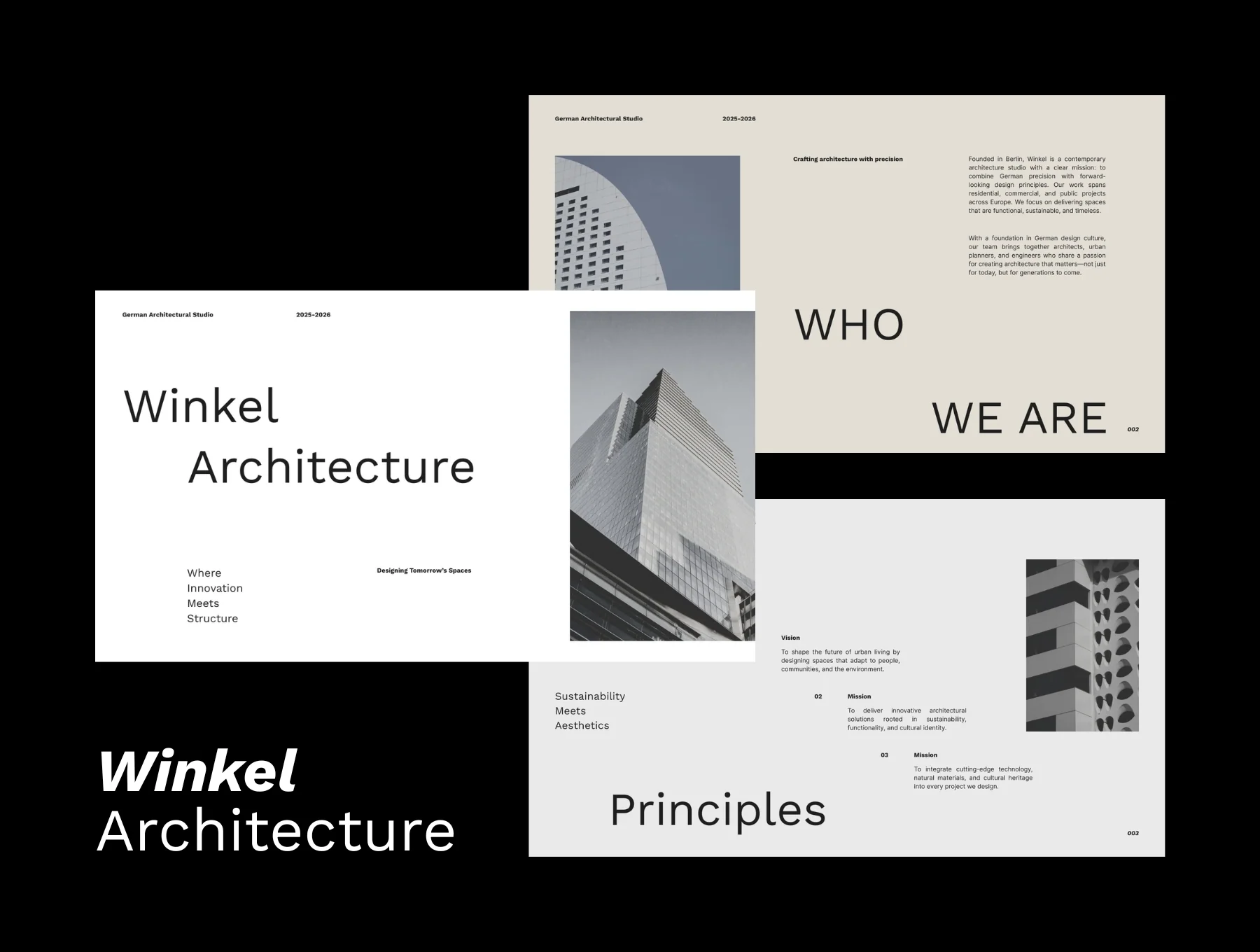 Winkel - Architecture Pitch Deck