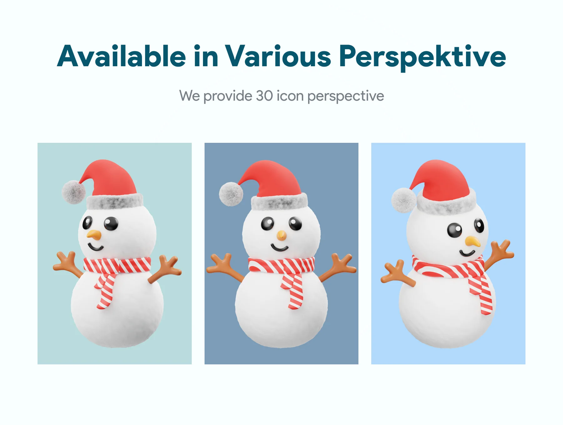 Winter Element Style 3D Icon 4