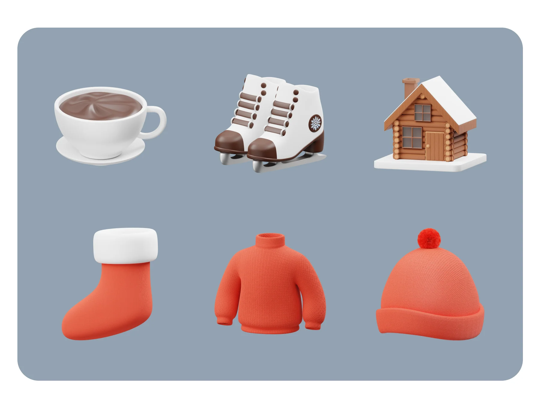 Winter Element Style 3D Icon 5