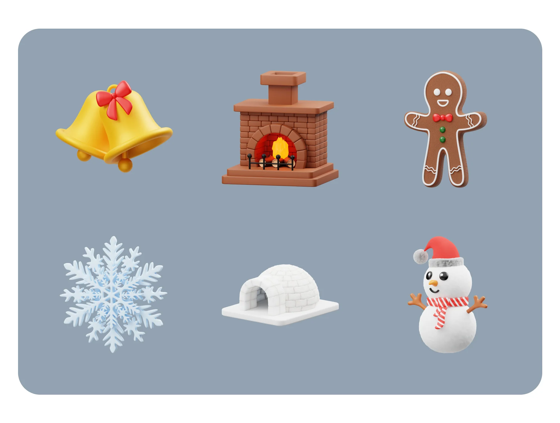 Winter Element Style 3D Icon 6