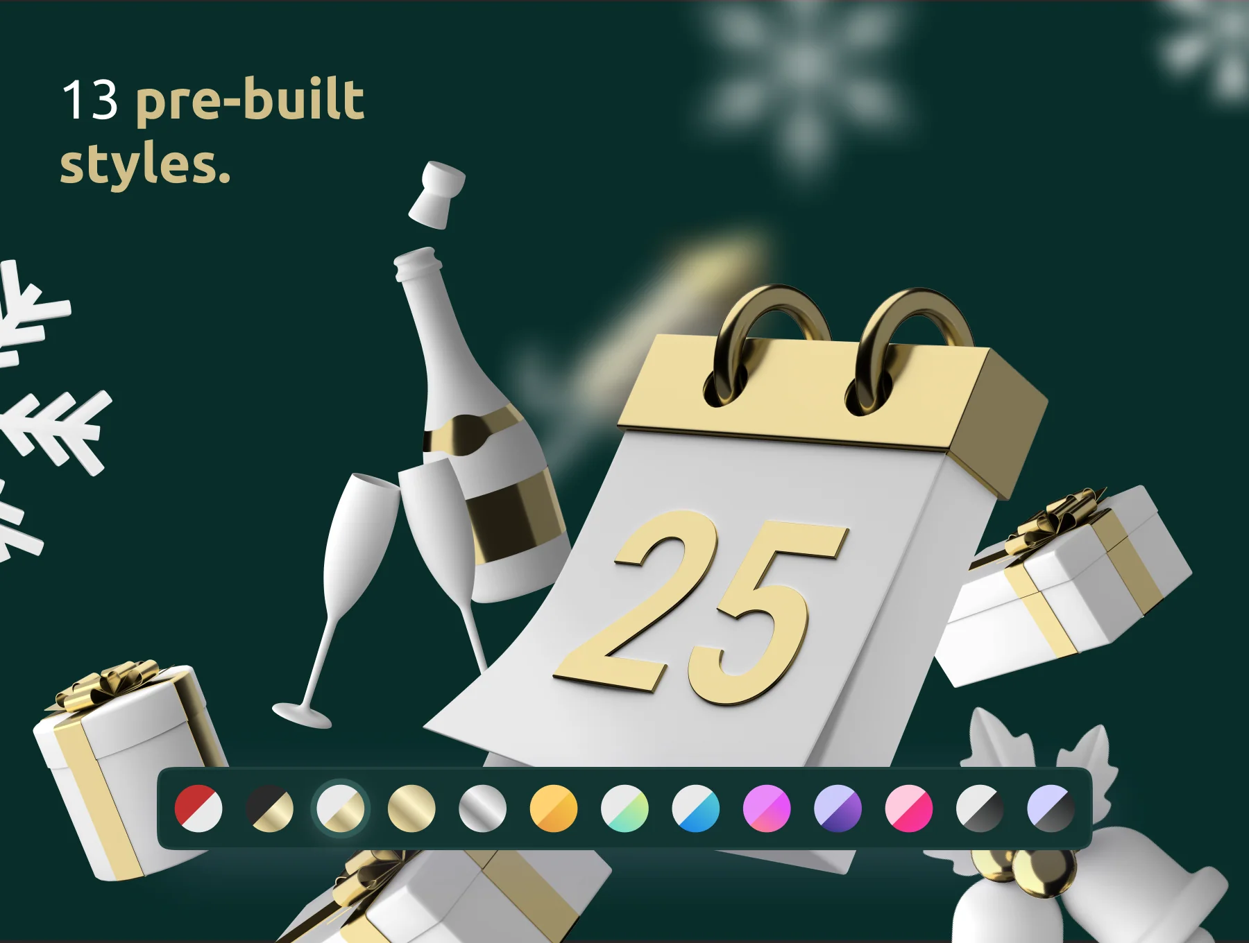 Winter Holiday - 3D Christmas Icons 5