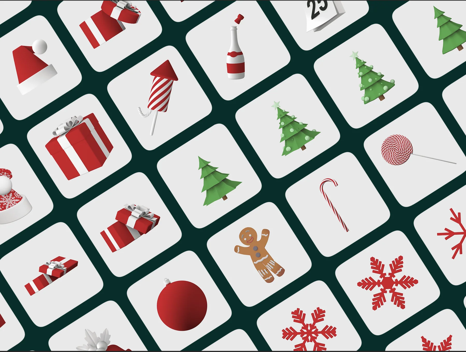Winter Holiday - 3D Christmas Icons 6