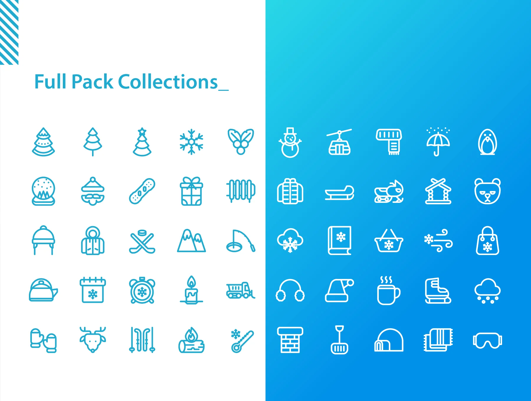 200 Winter Icons Set 4