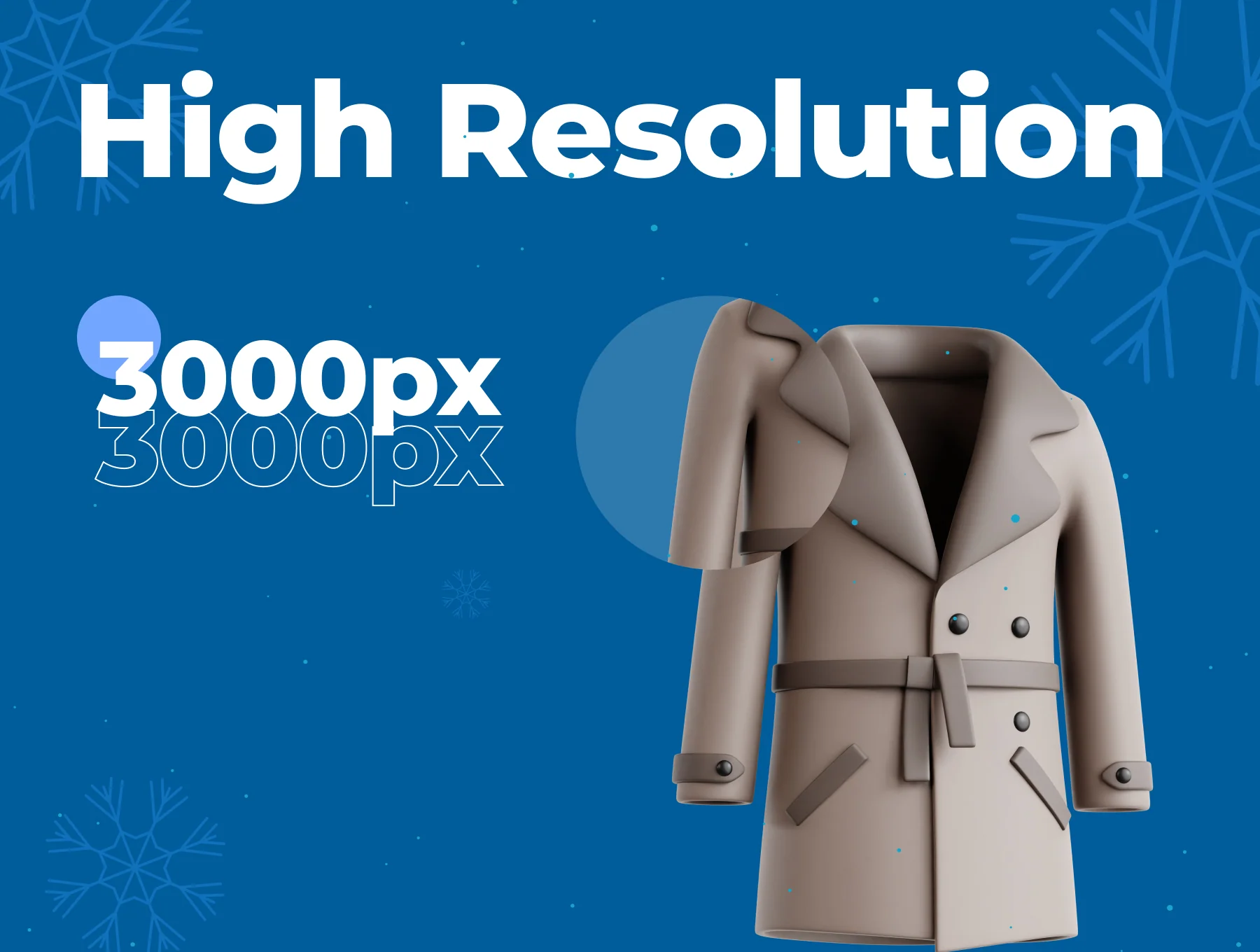 Winter Outwear 3D Icon Set 2