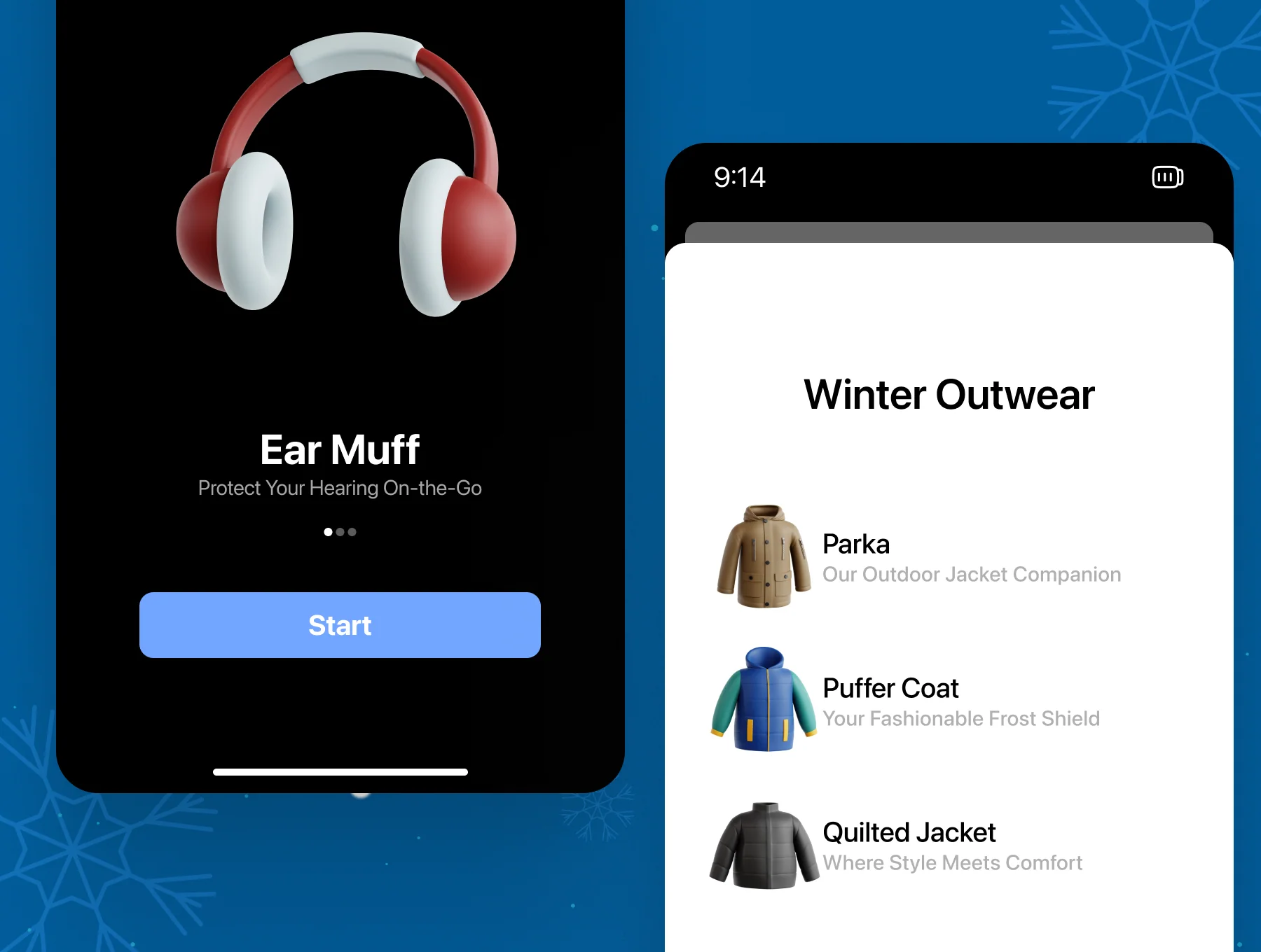 Winter Outwear 3D Icon Set 3
