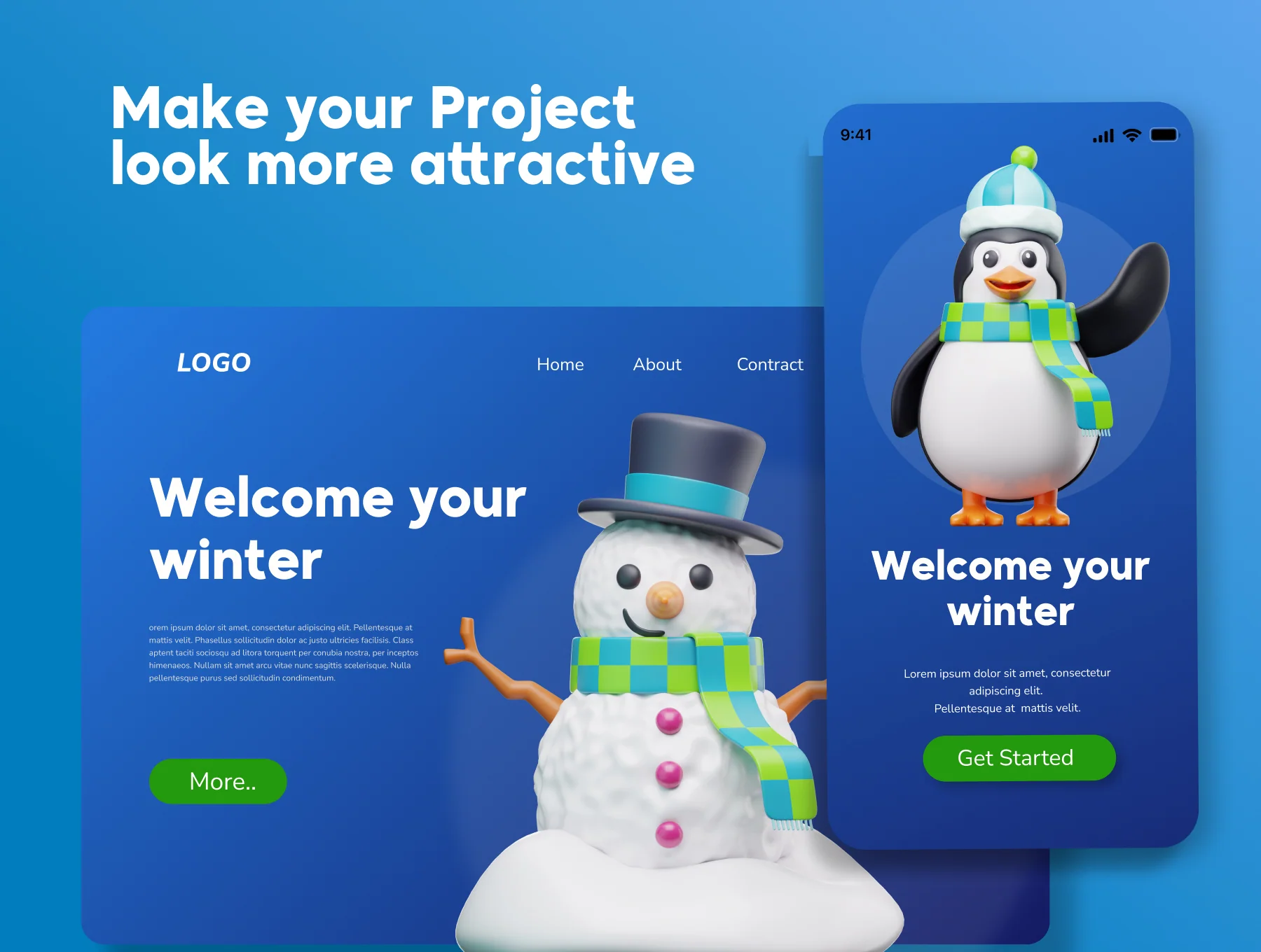 Winter 3D Icon Pack 4