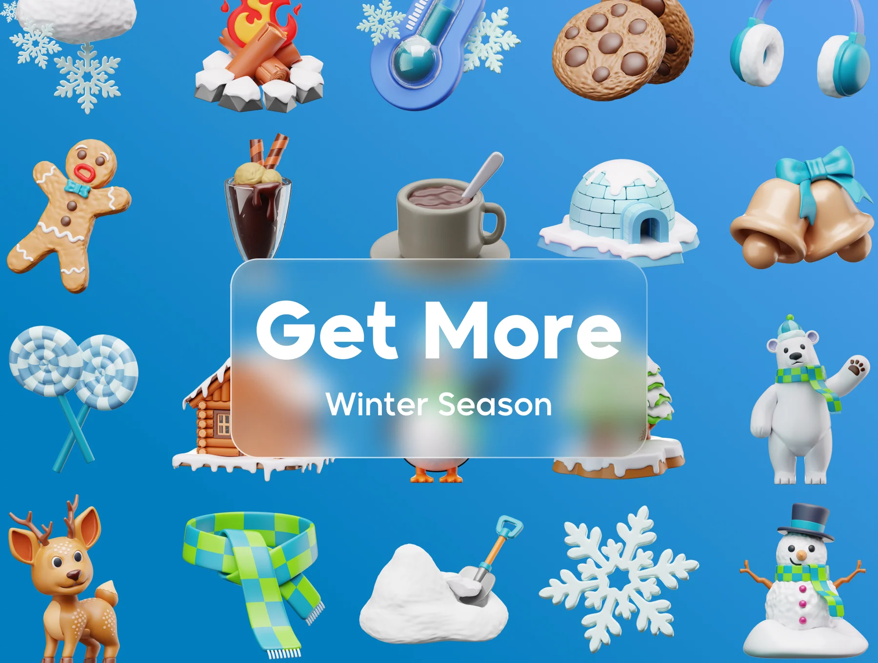 Winter 3D Icon Pack 5