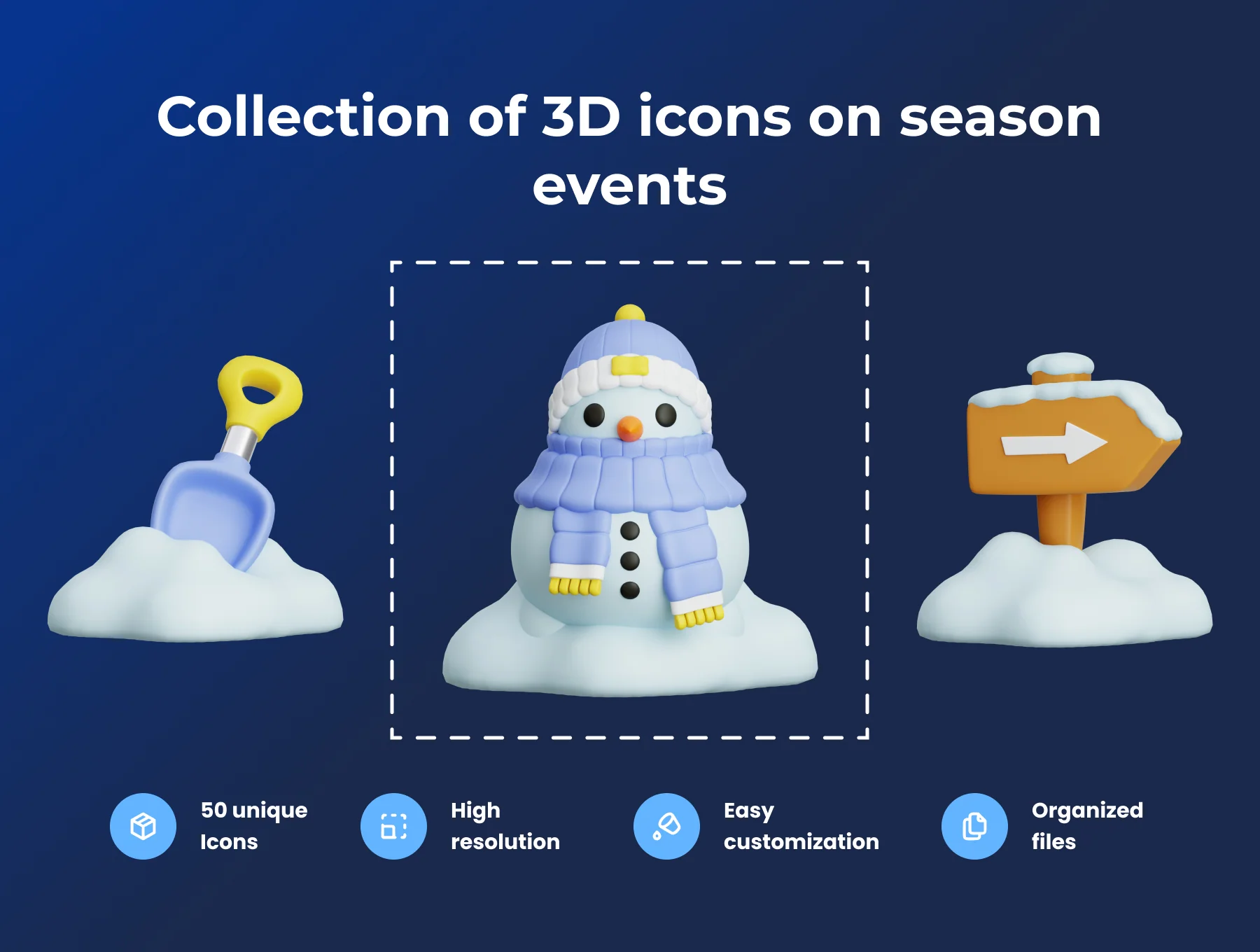 Winter Season 3D Illustration Pack 2