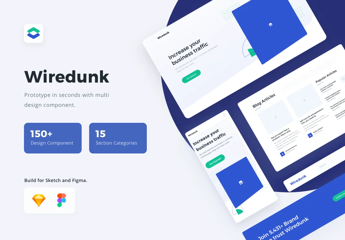 Wiredunk - Landing Page Template for Multipurposes