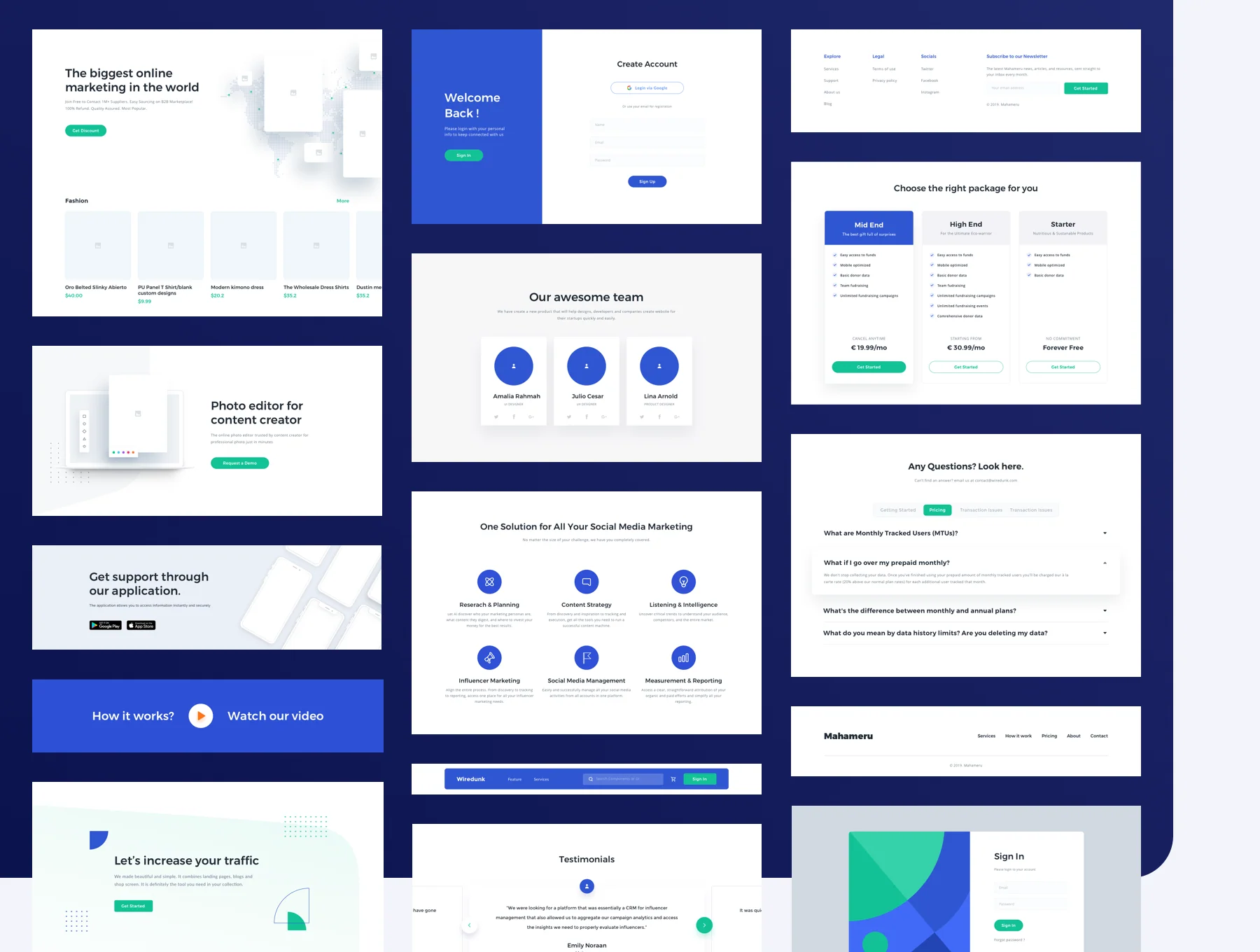 Wiredunk - Landing Page Template for Multipurposes 10