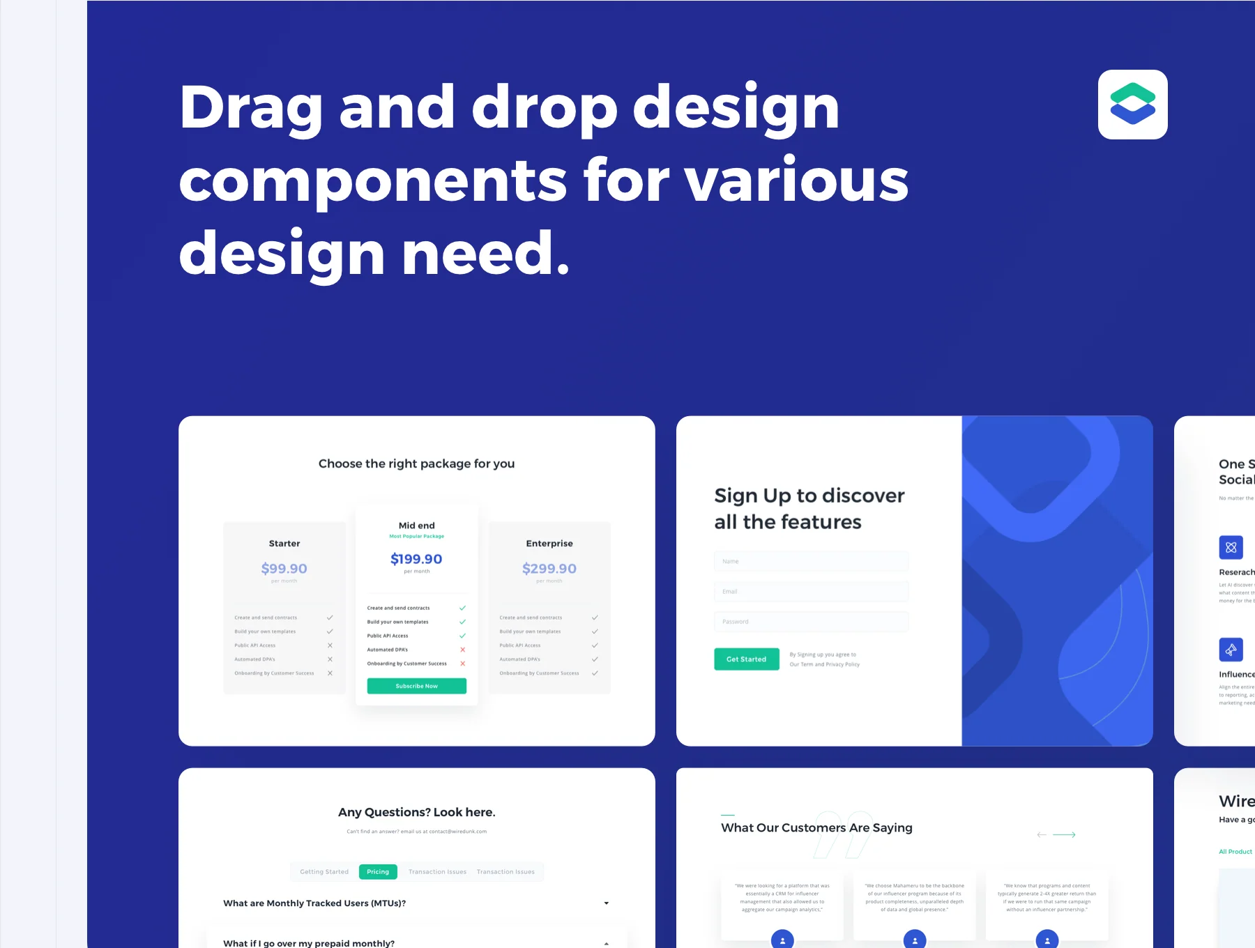Wiredunk - Landing Page Template for Multipurposes 4
