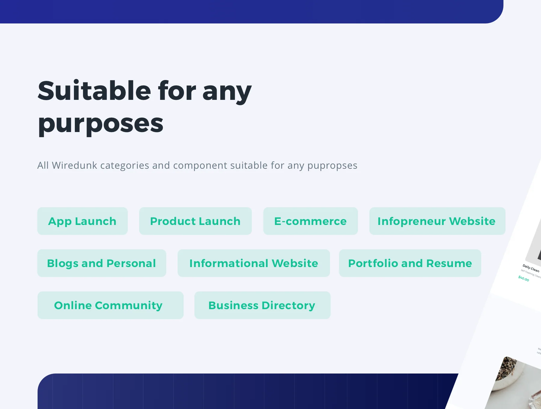 Wiredunk - Landing Page Template for Multipurposes 7