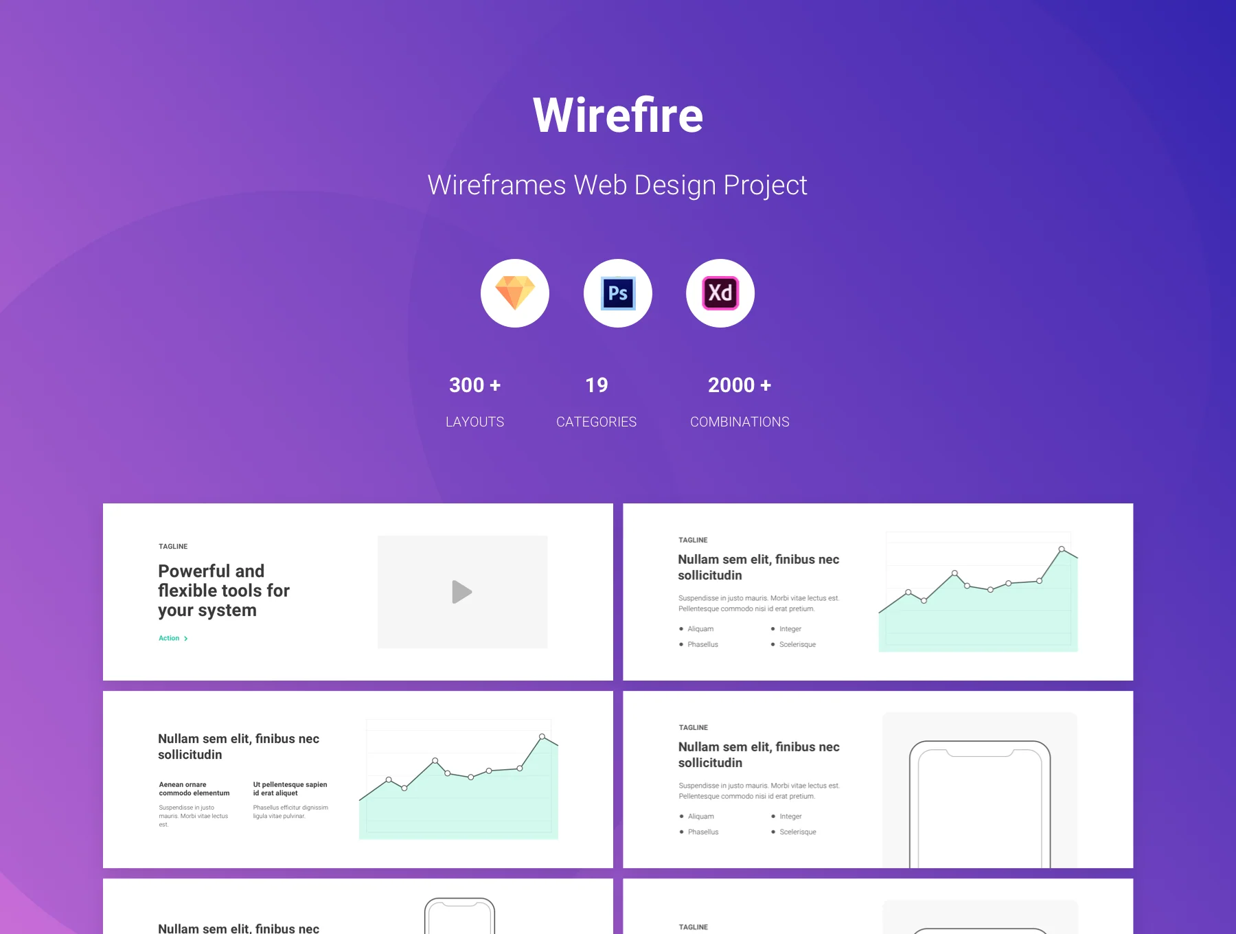 Wirefire - Wireframe Kit Web Design 4