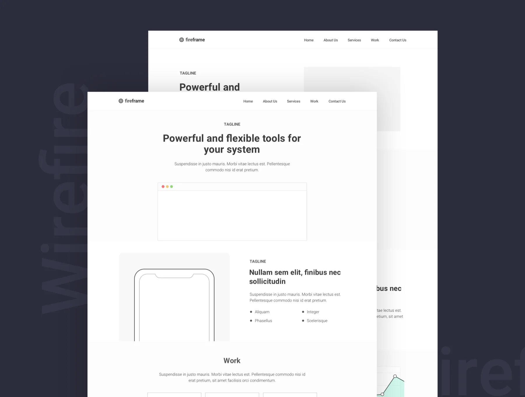 Wirefire - Wireframe Kit Web Design 5