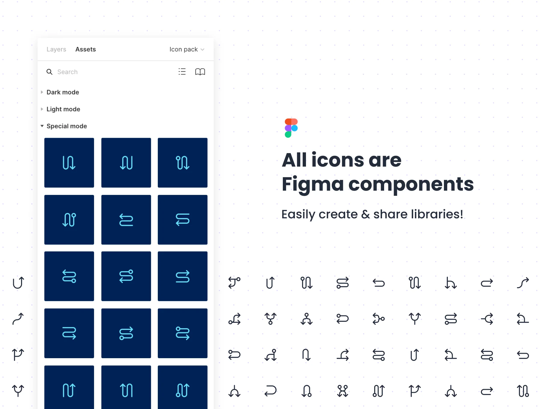 Wireframe Connectors Icon Pack - 144 Line icons 5