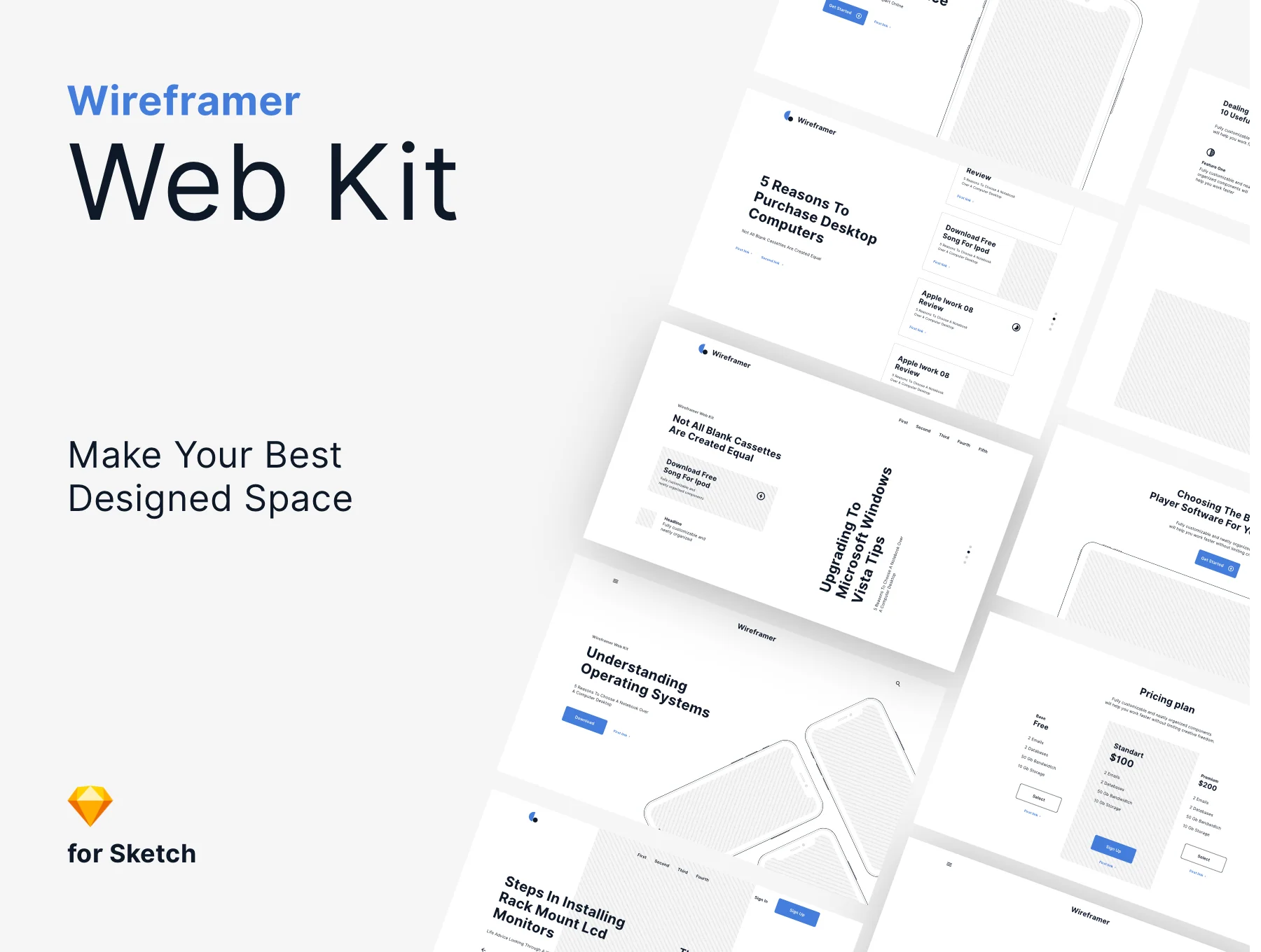 Wireframer Web Kit (for Sketch)