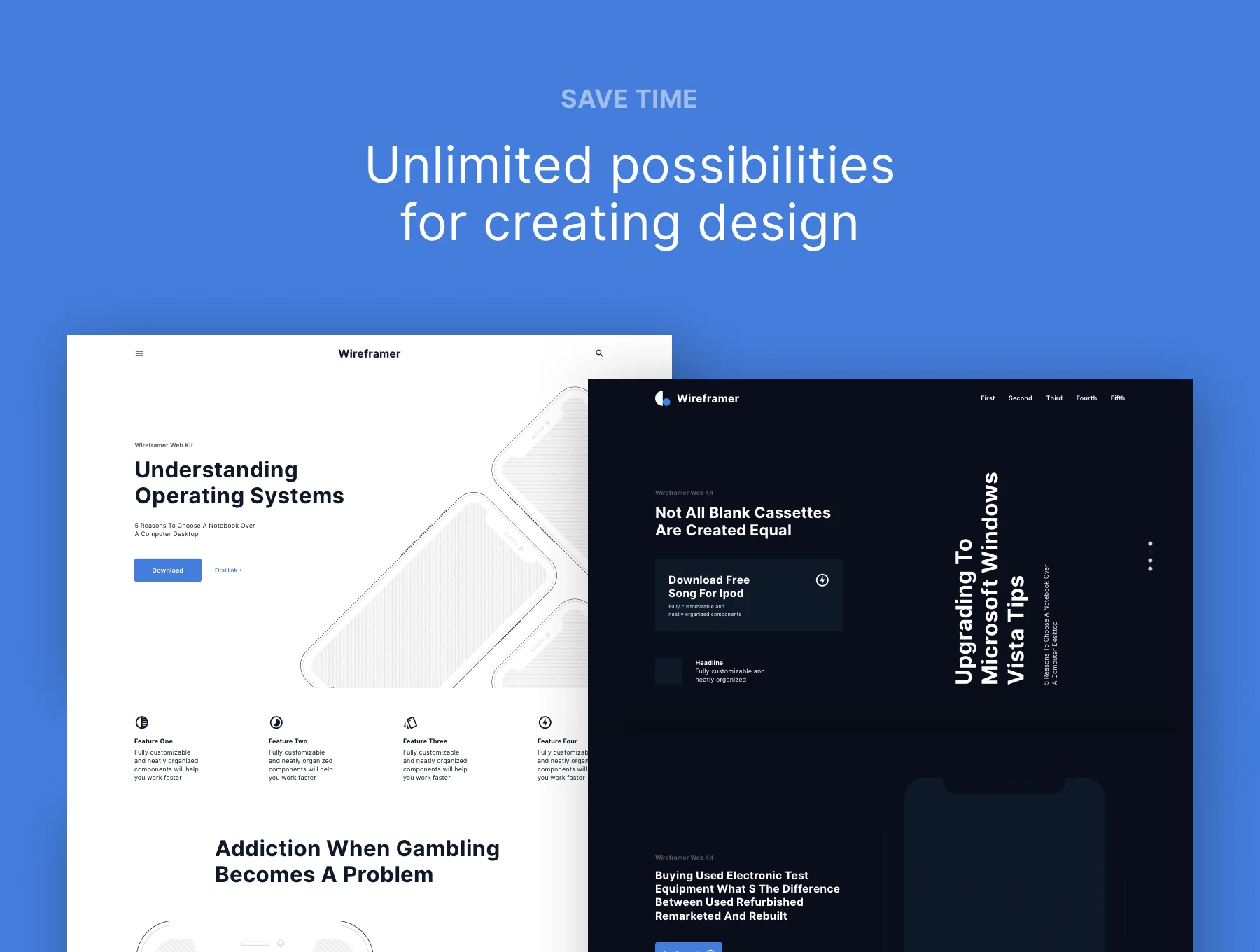 Wireframer Web Kit (for Sketch) 5