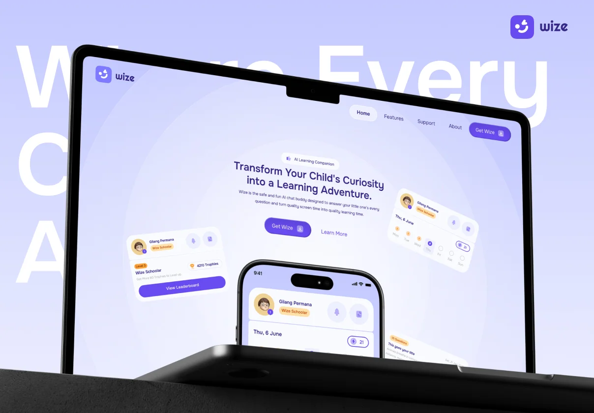 wize website - Friendly AI Chat Buddy