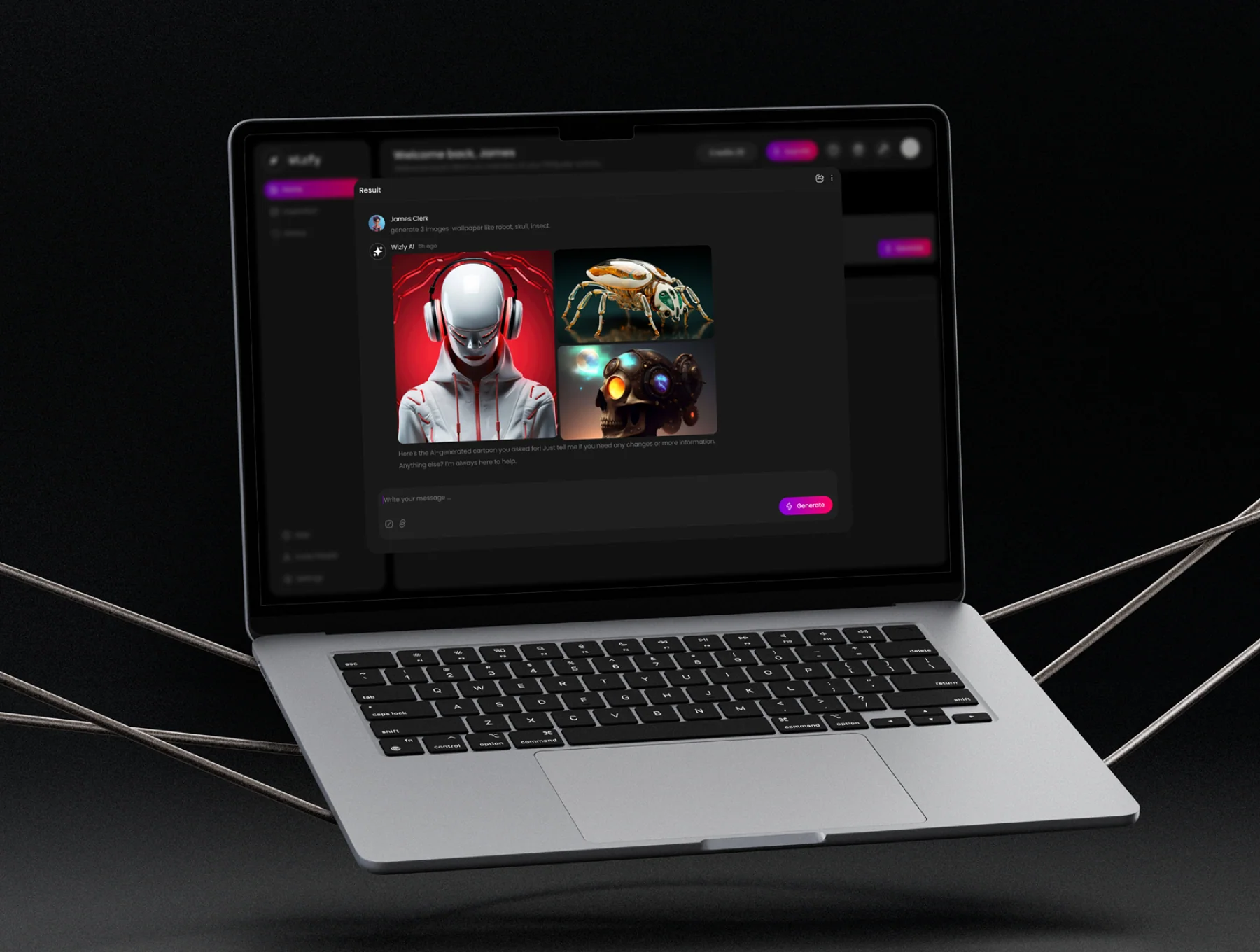 Wizfy - AI Image Generator Dashboard UI Kit 4
