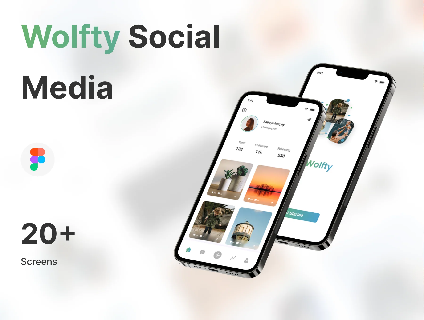 Wolfty Social Media UI Kit