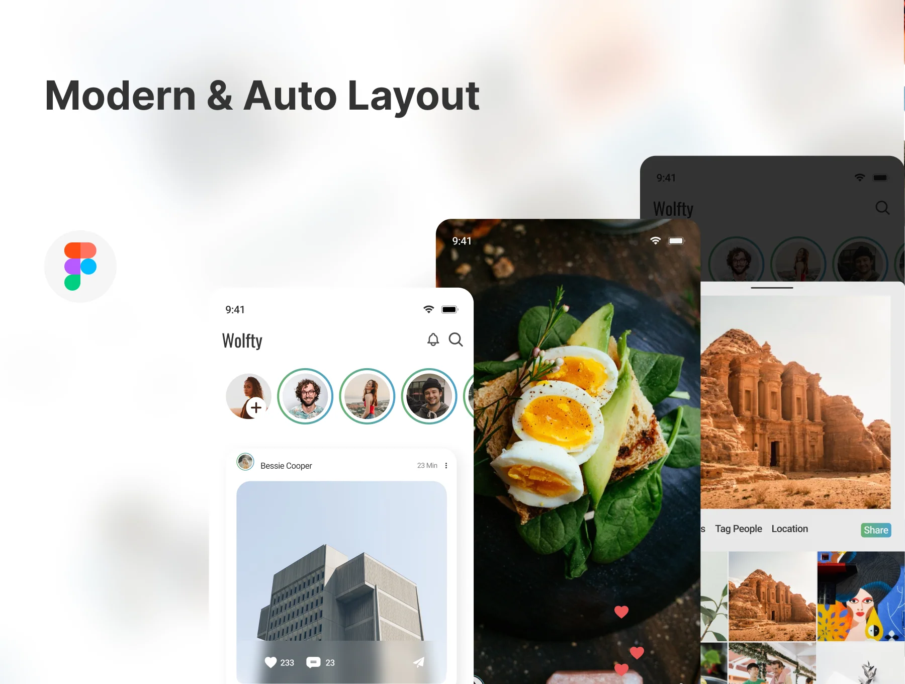 Wolfty Social Media UI Kit 2