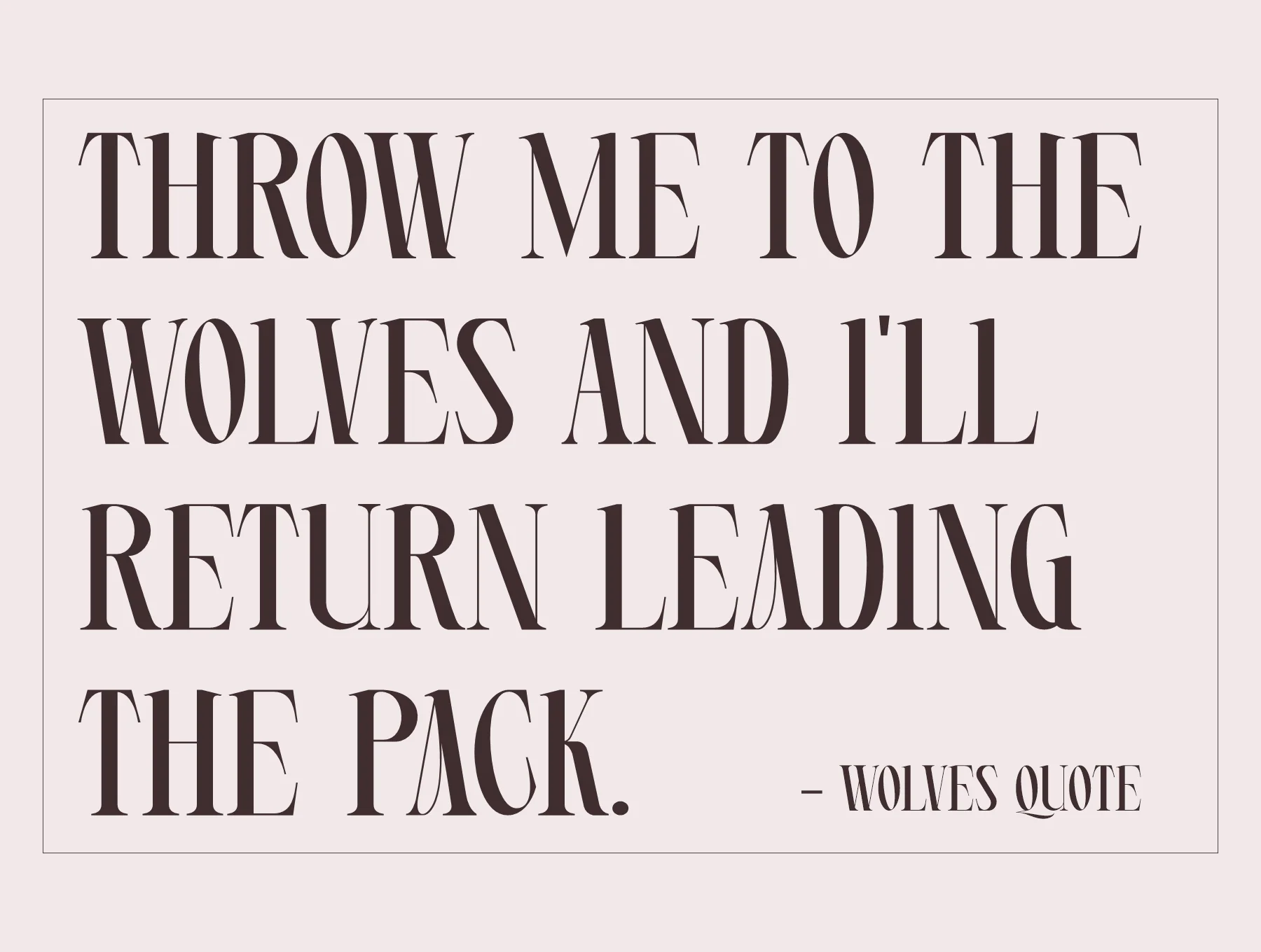 Wolves Dislay Typeface 11