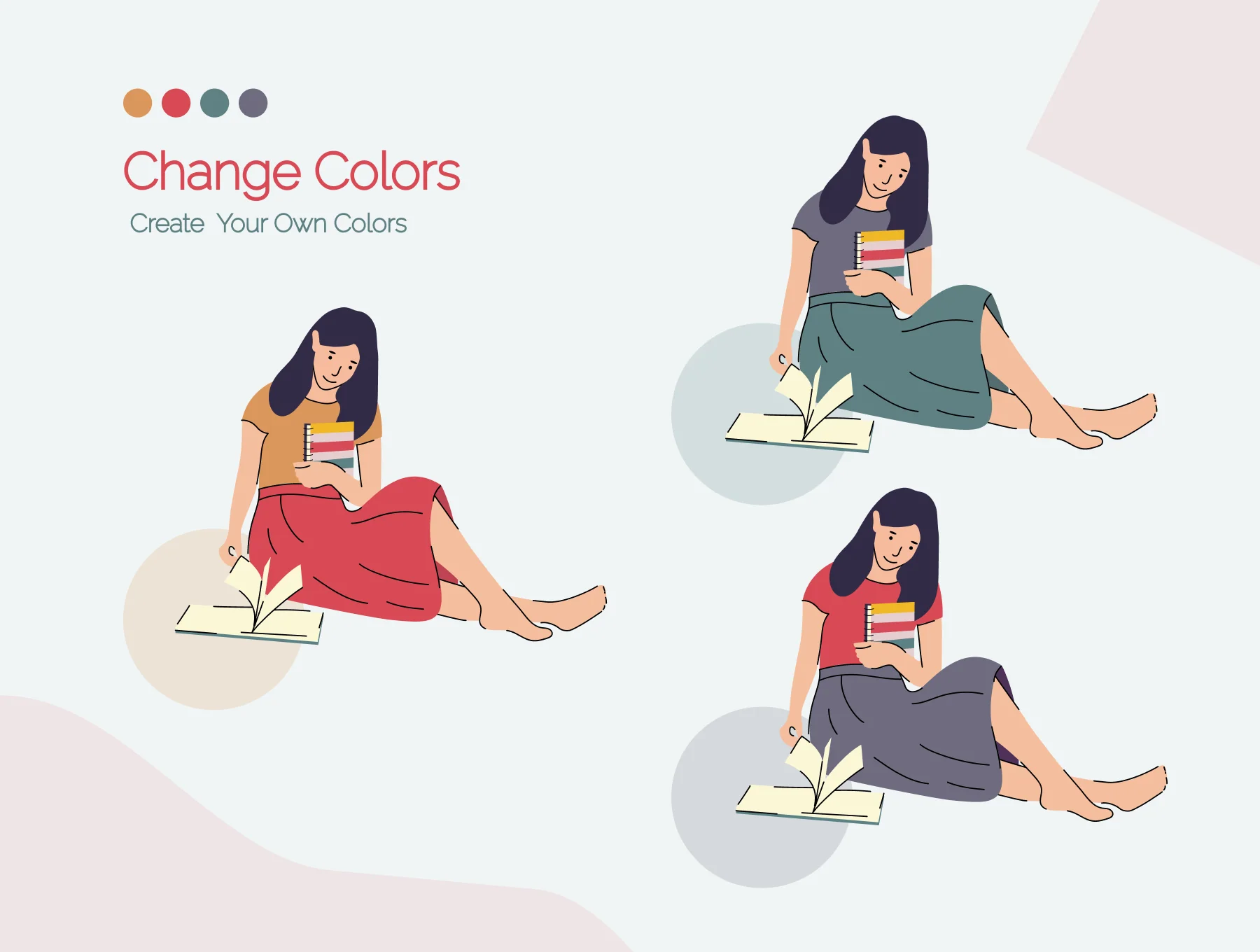 Woman Activities Illustration 5