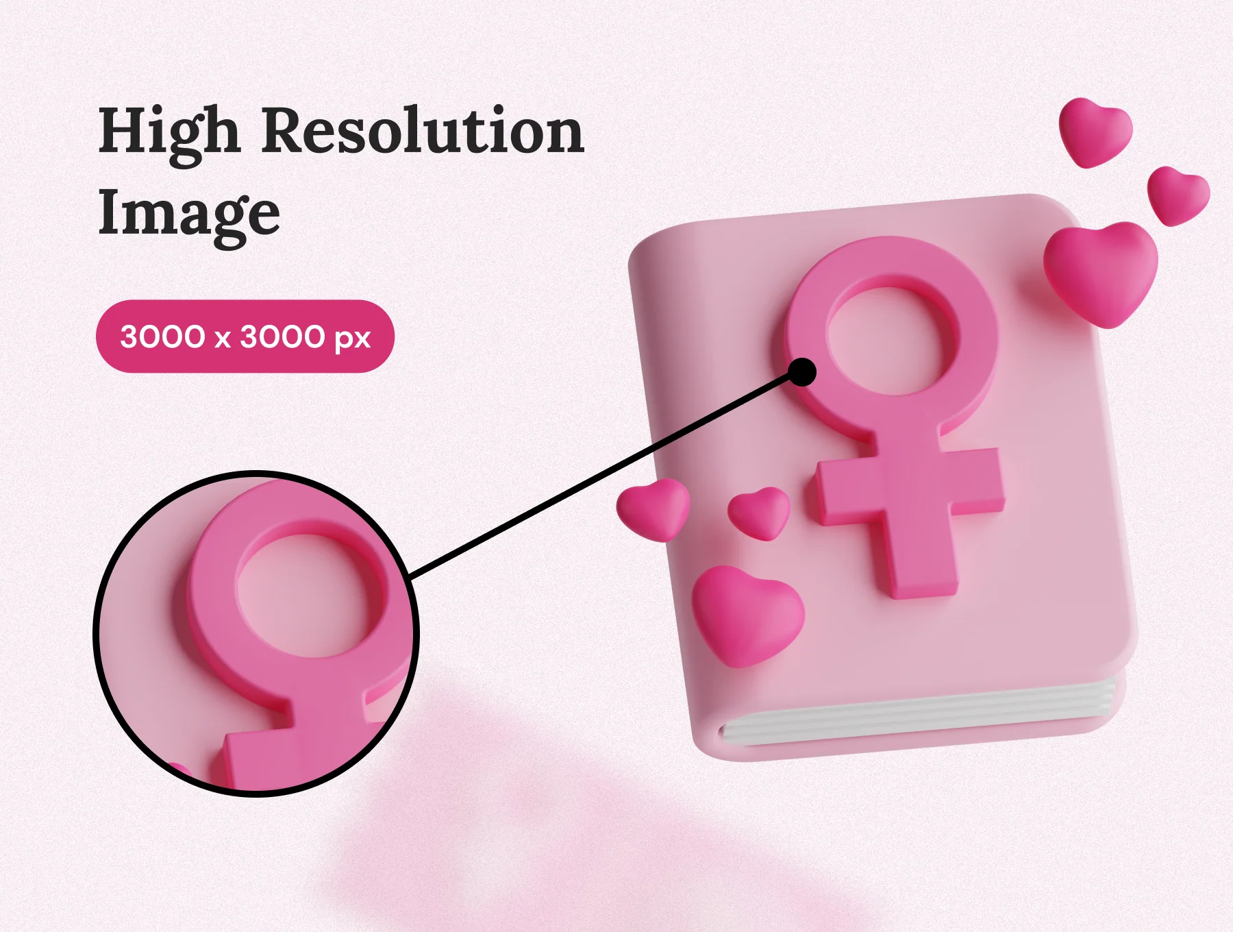Women's Day 3D Icon Set 3