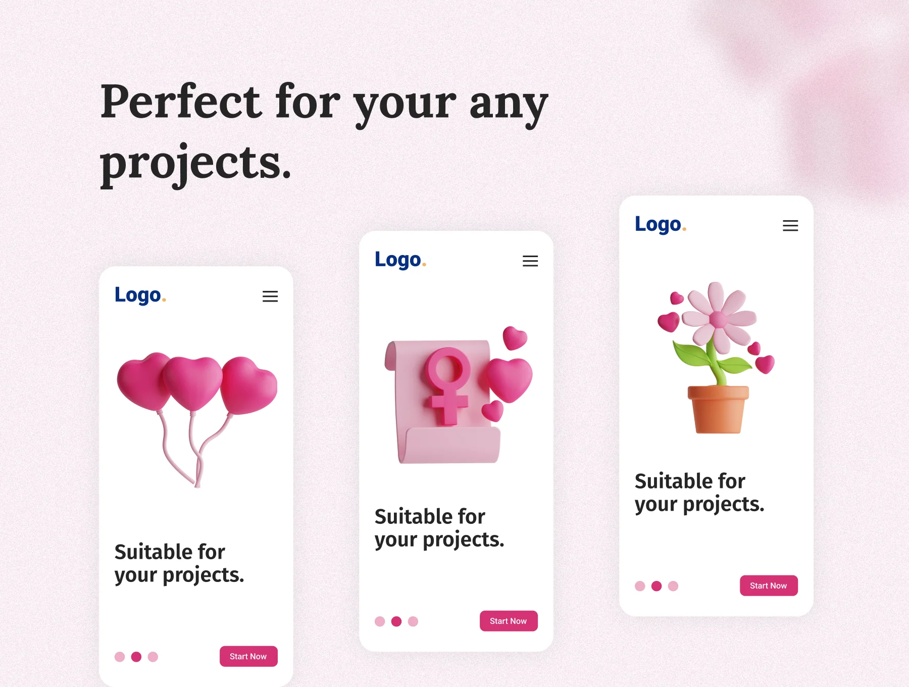 Women's Day 3D Icon Set 4