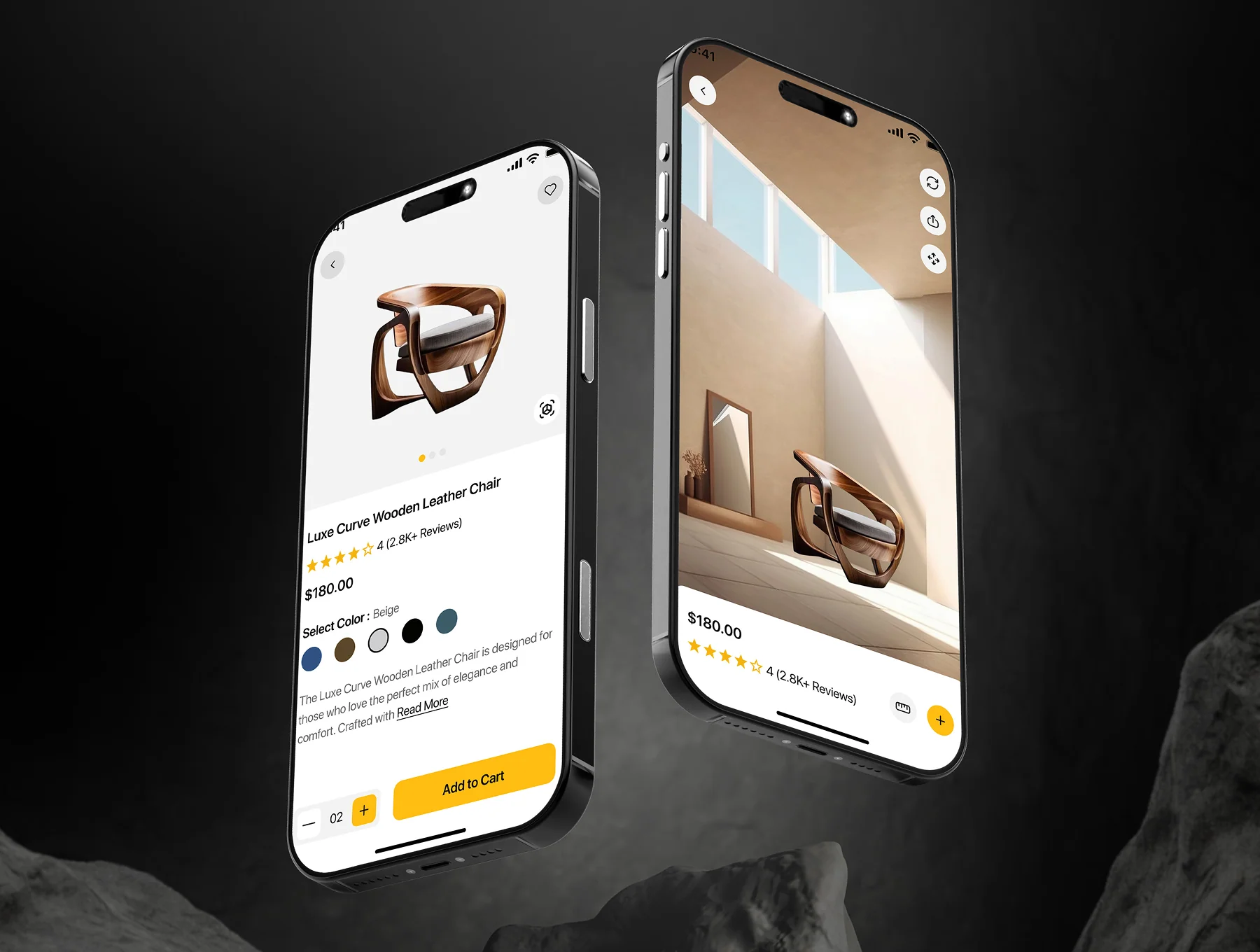 🌿 WOODLY – E-commerce Mobile App UI Kit with AR 7