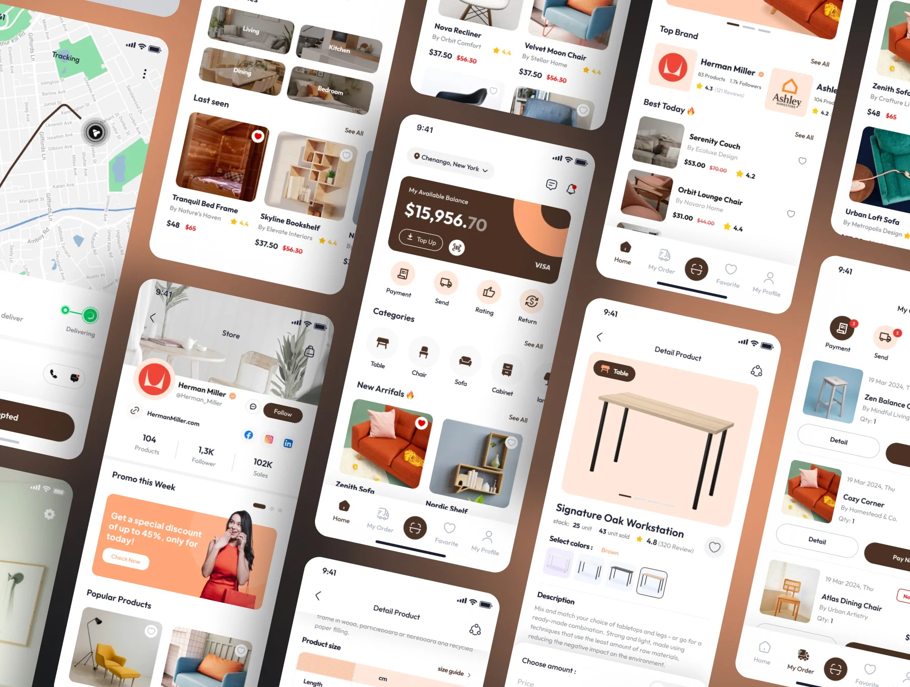 Woodora -  Furniture Mobile App Ui Kits 5