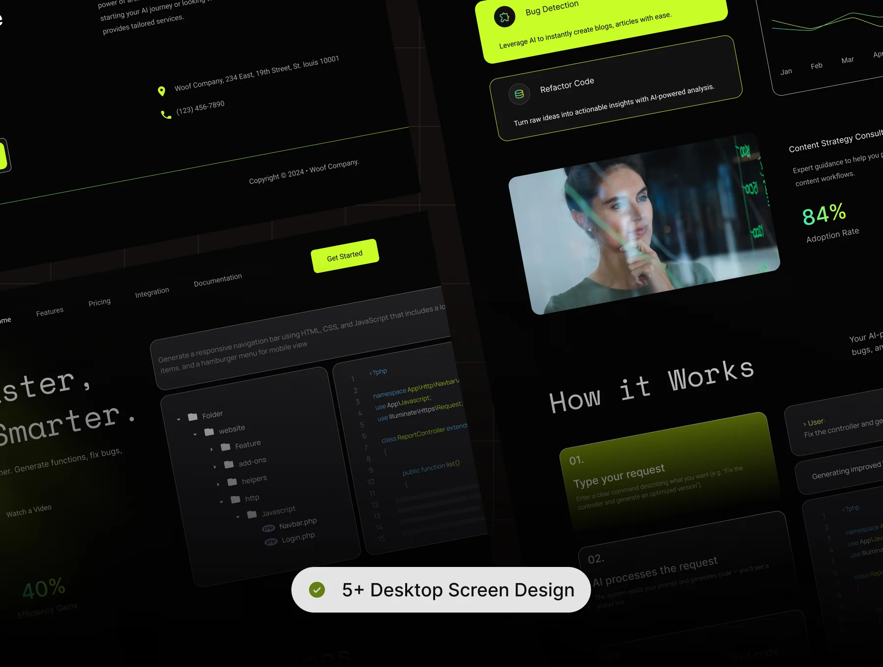 Woof - AI & Code Generator Website Tamplate 3