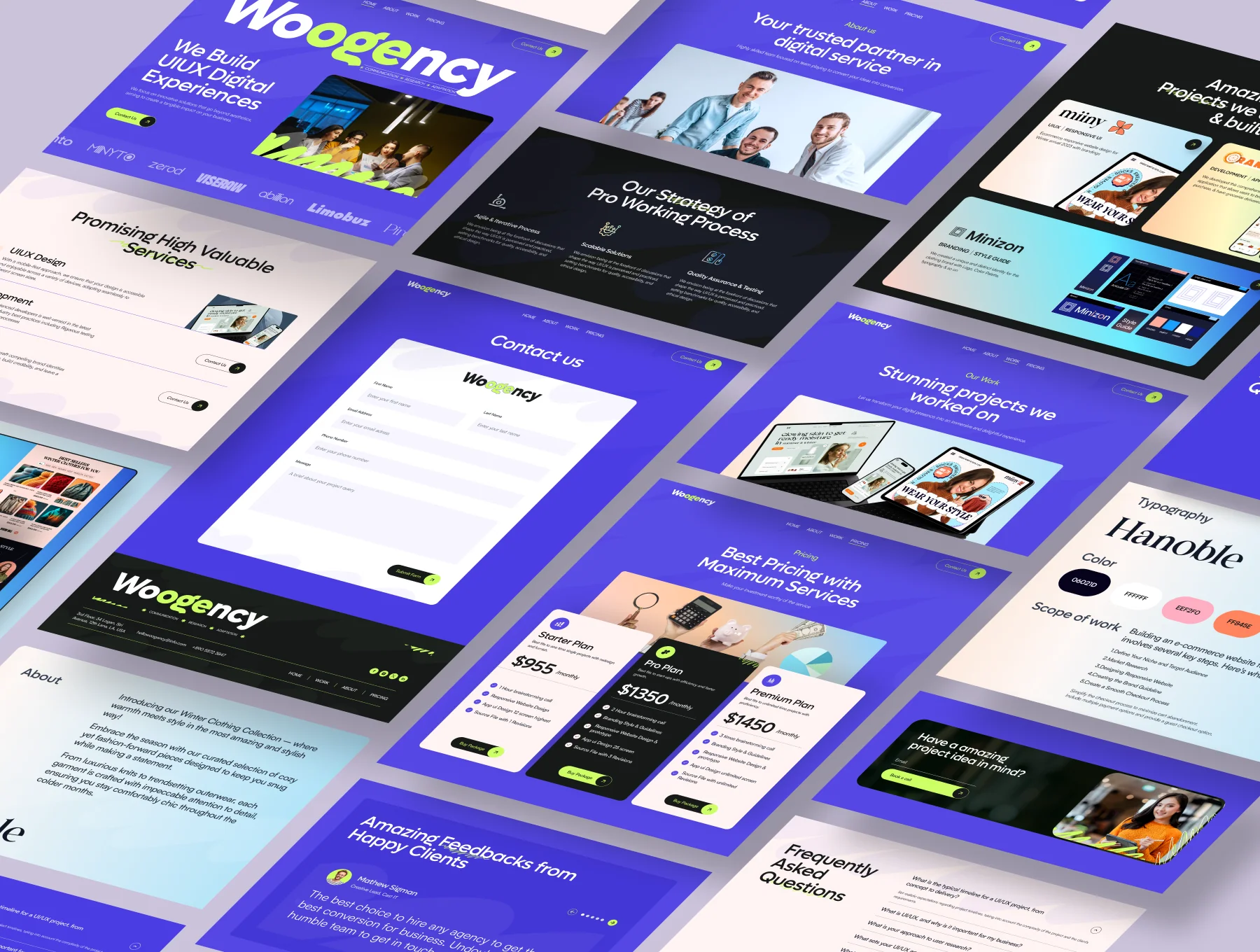 Woogency - Responsive Agency Website UI Design 3