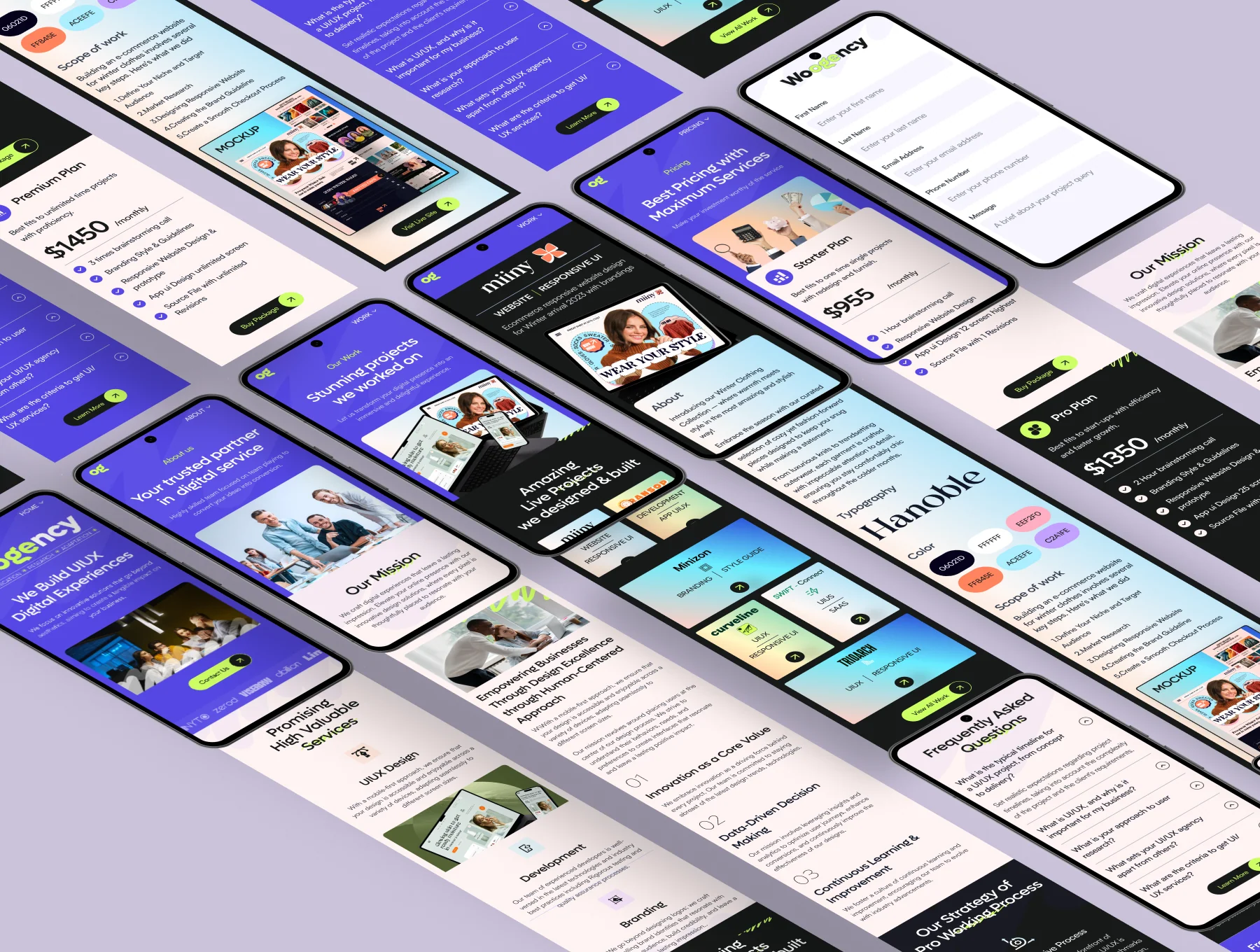 Woogency - Responsive Agency Website UI Design 5