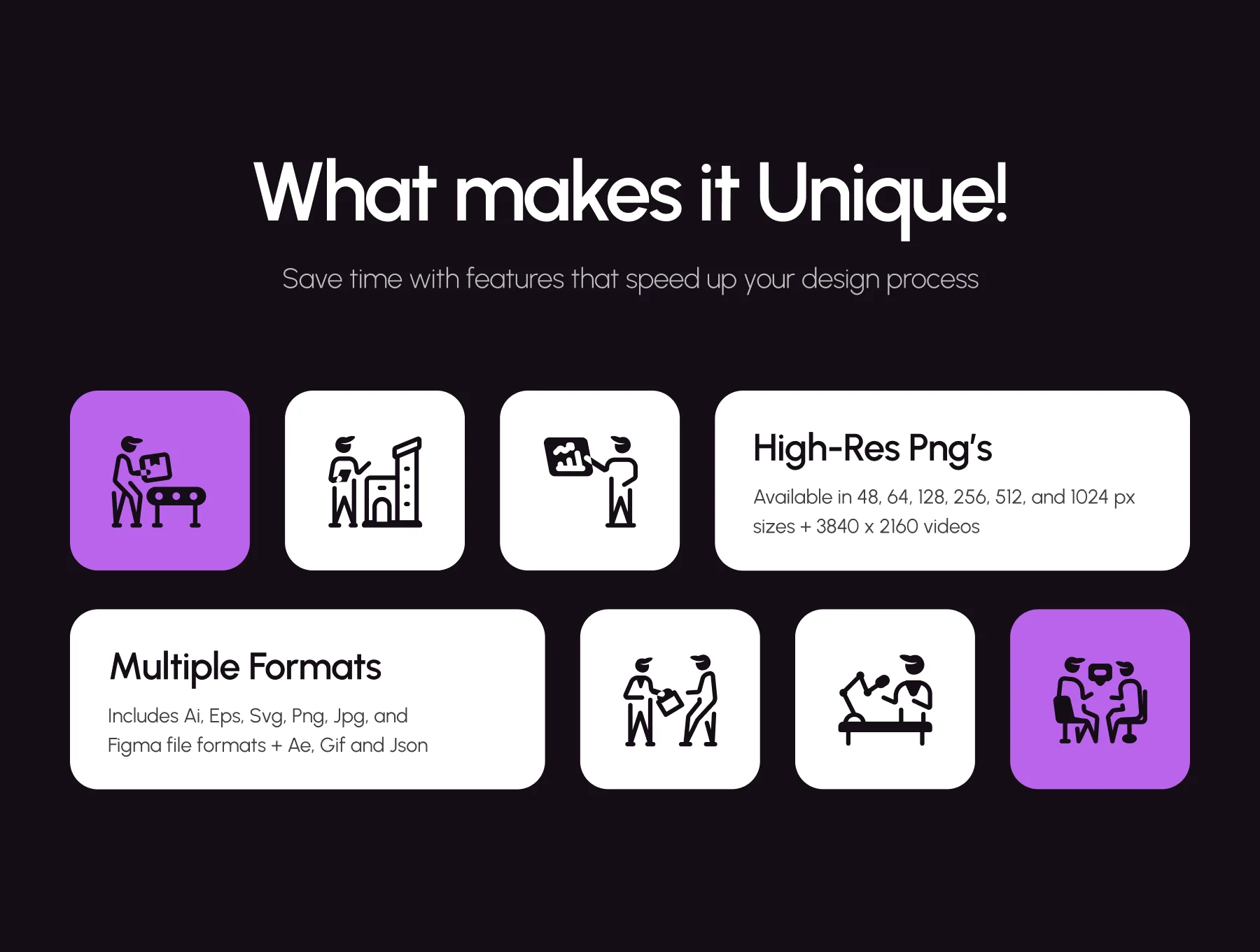 Work and Services Icon Set Bundle 2