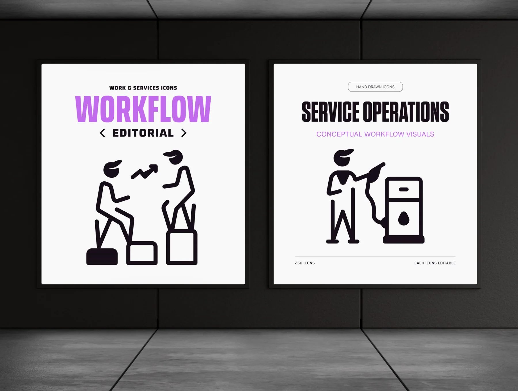 Work and Services Icon Set Bundle 3