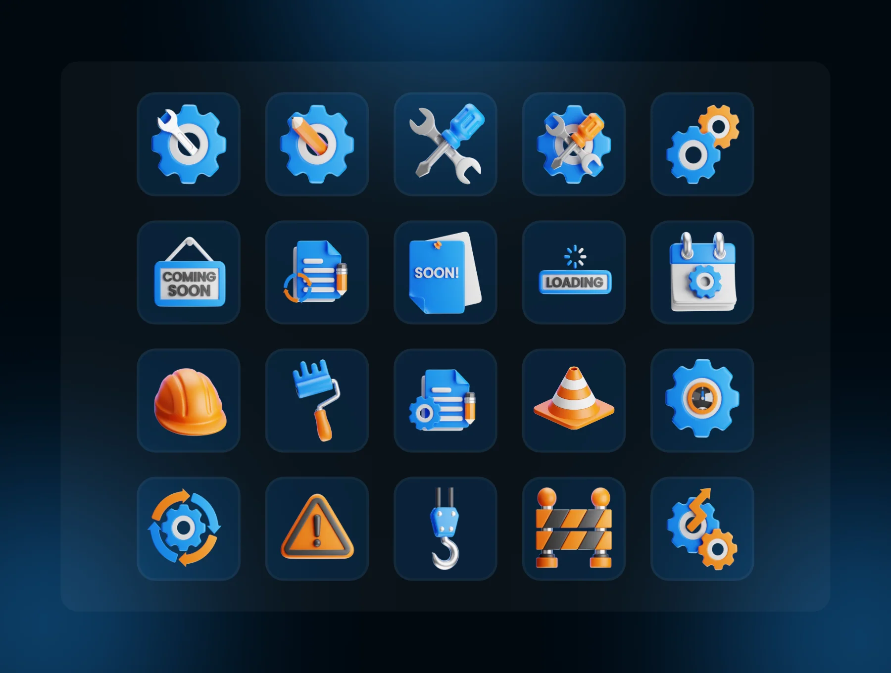 Work In Progress 3D Icons Packs 2