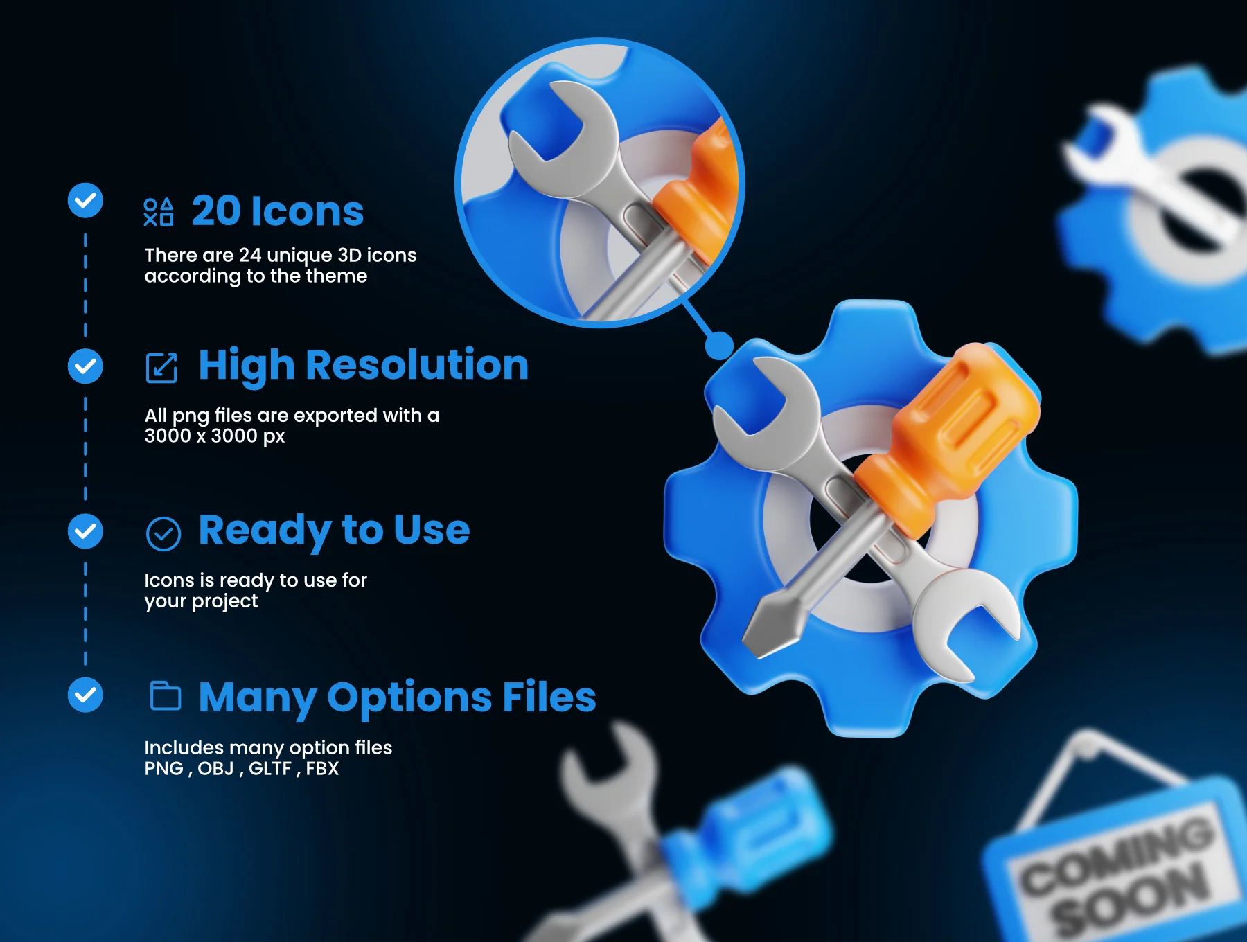 Work In Progress 3D Icons Packs 4
