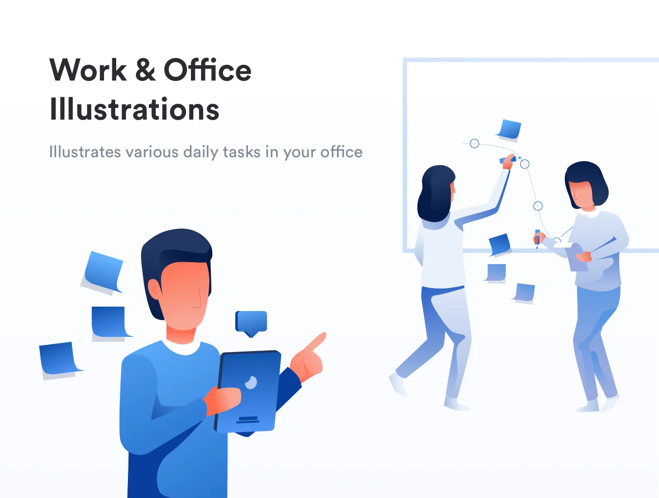 Work & Office Illustrations