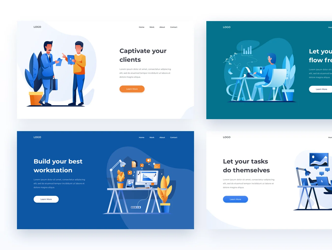 Work & Office Illustrations 3