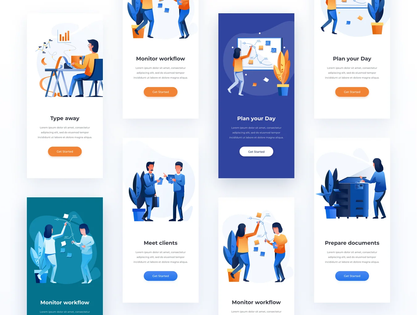 Work & Office Illustrations 4