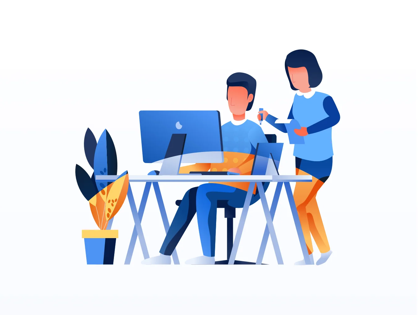 Work & Office Illustrations 6