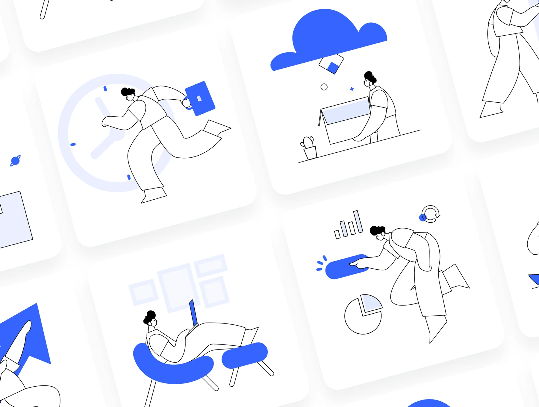Work scene illustration Pack 6