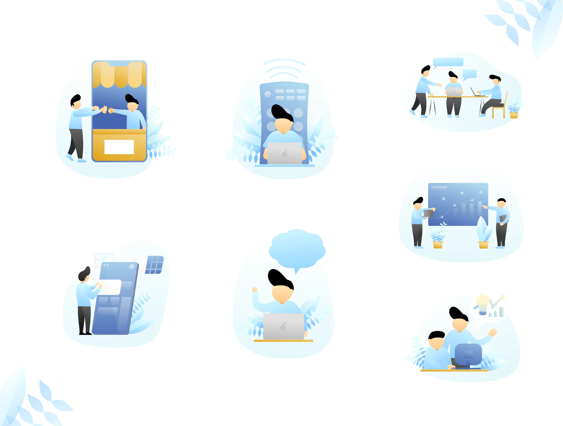 Harubiru - Work Team Company Illustration 5