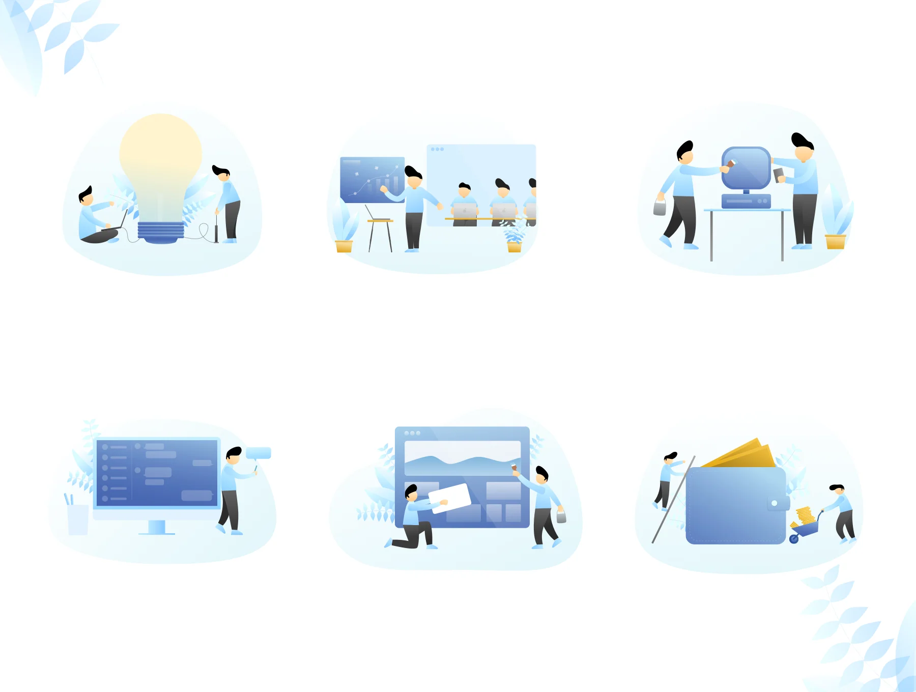 Harubiru - Work Team Company Illustration 6