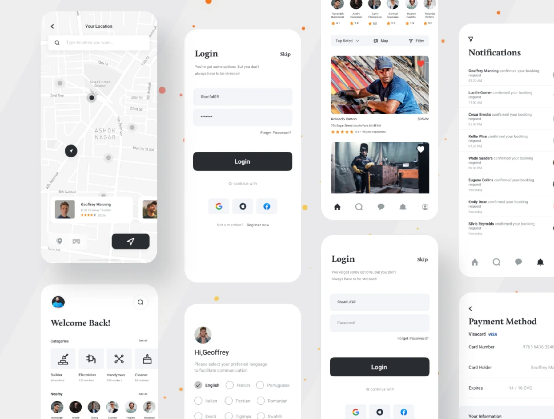 Worka mobile app for professionals 2