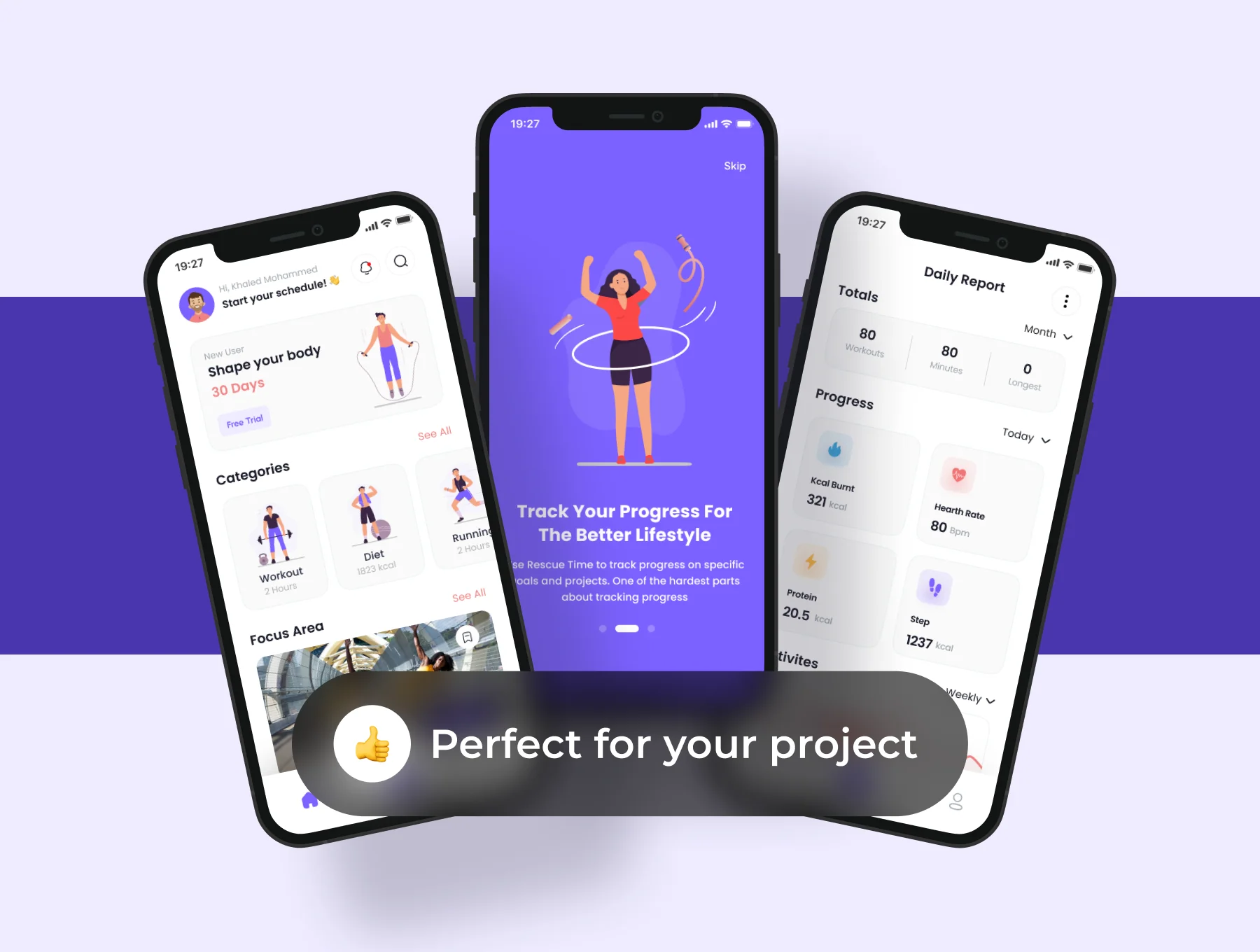 WORKA - Work Out App UI Kits 5