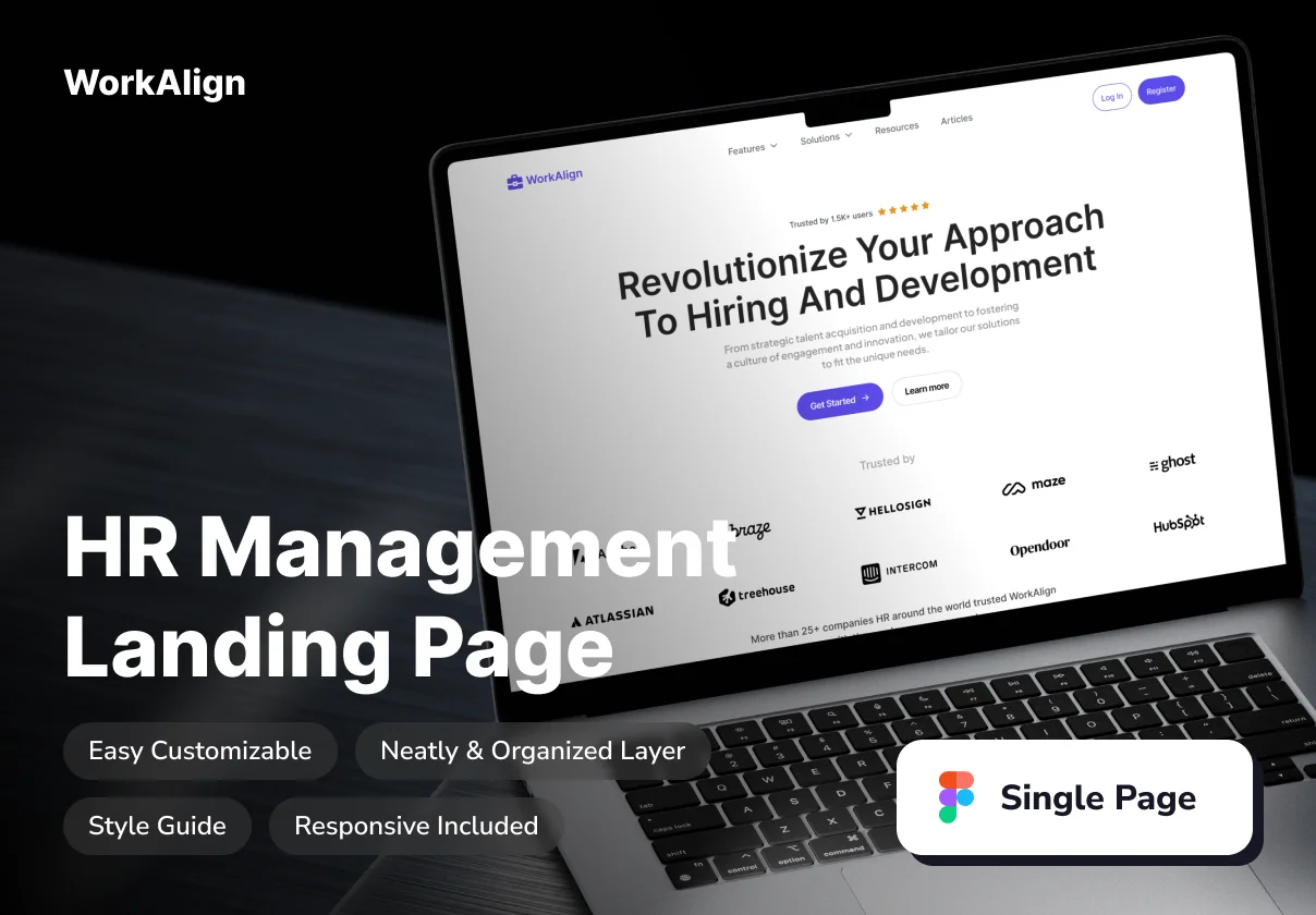 WorkAlign - HR Management Web Landing Page Website Template